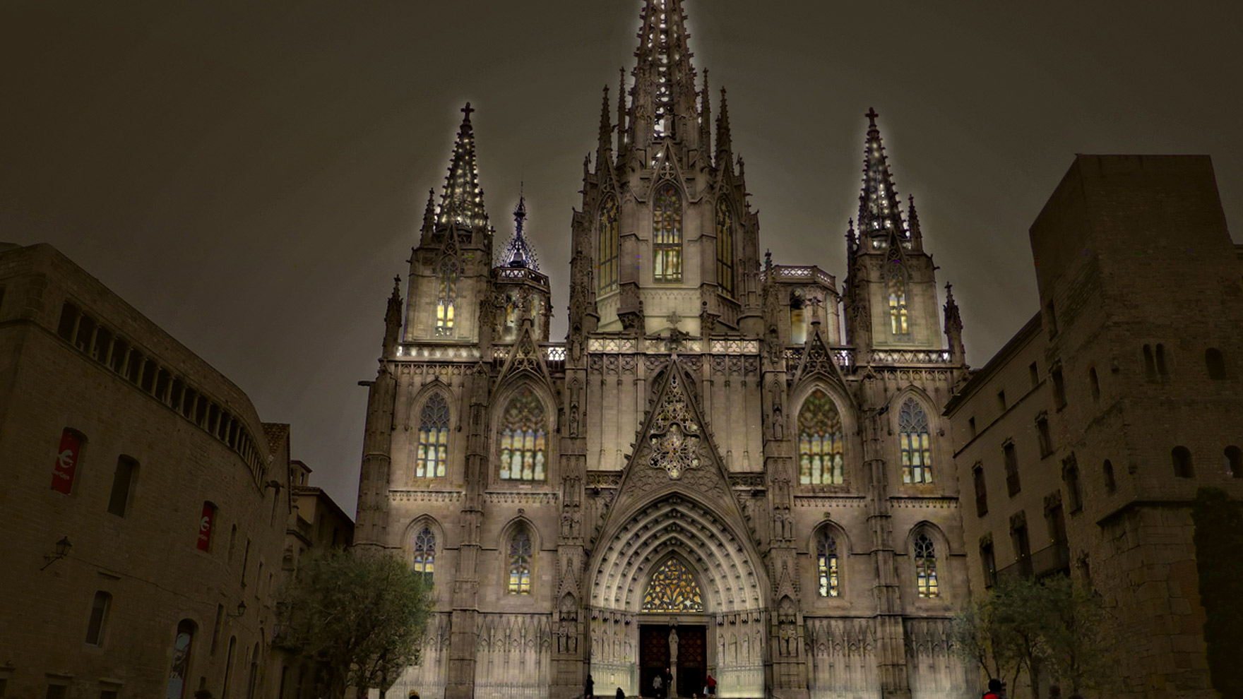 Esbós de l'estudi de la Catedral Gòtica de Barcelona