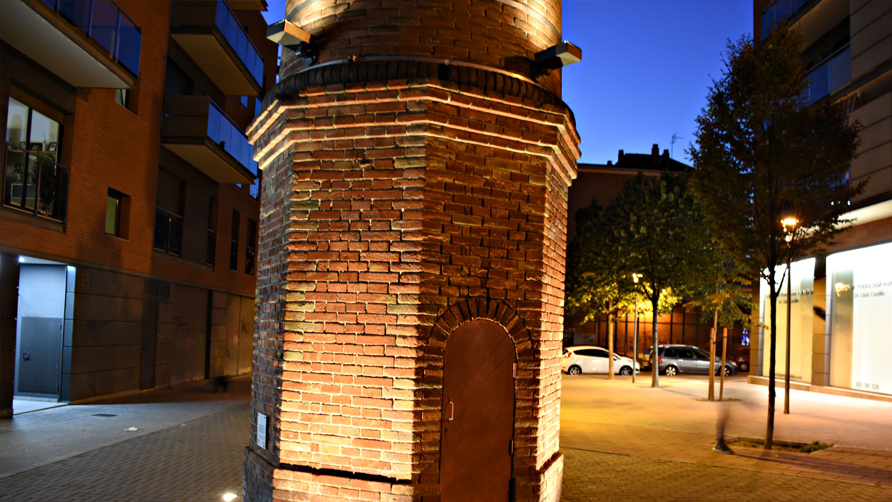 Iluminación de las chimeneas de Granollers