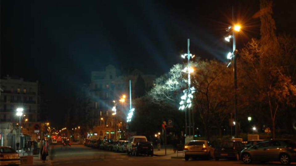Luz directa al cielo